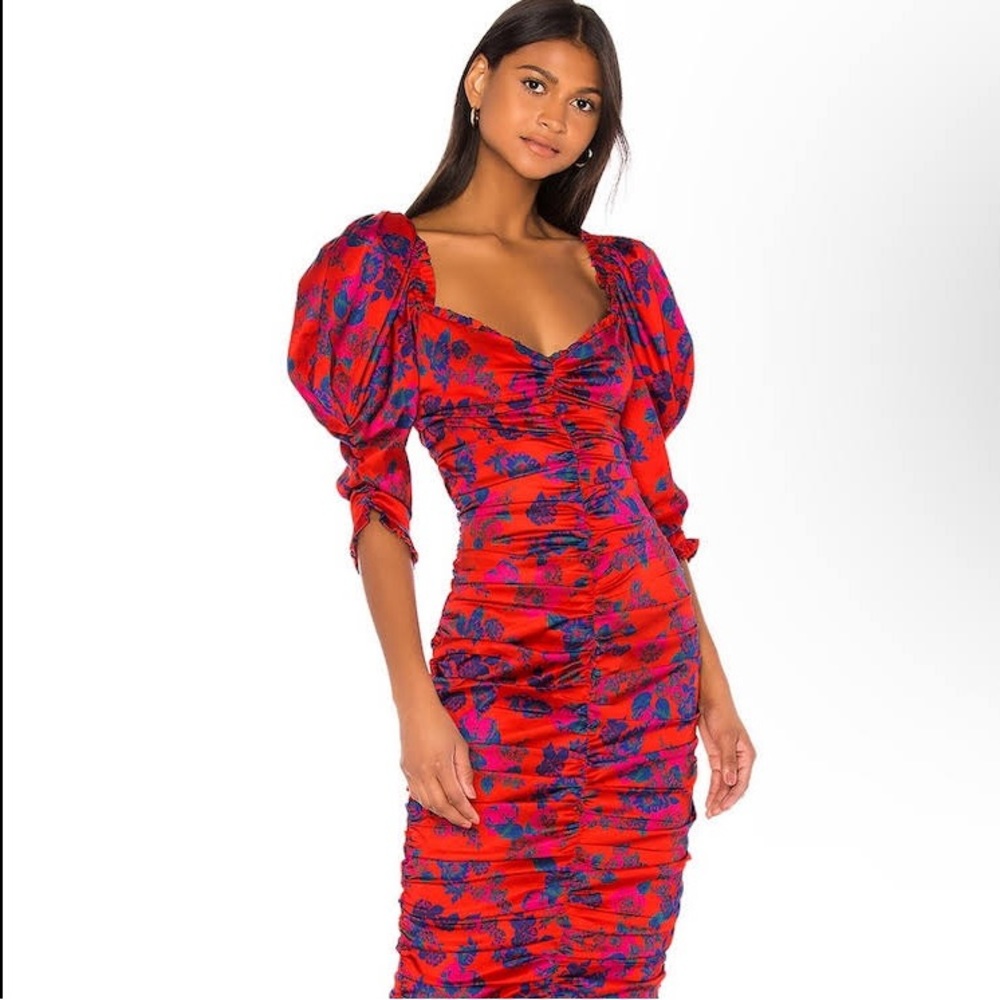 For Love & Lemons “Monet” Midi Dress